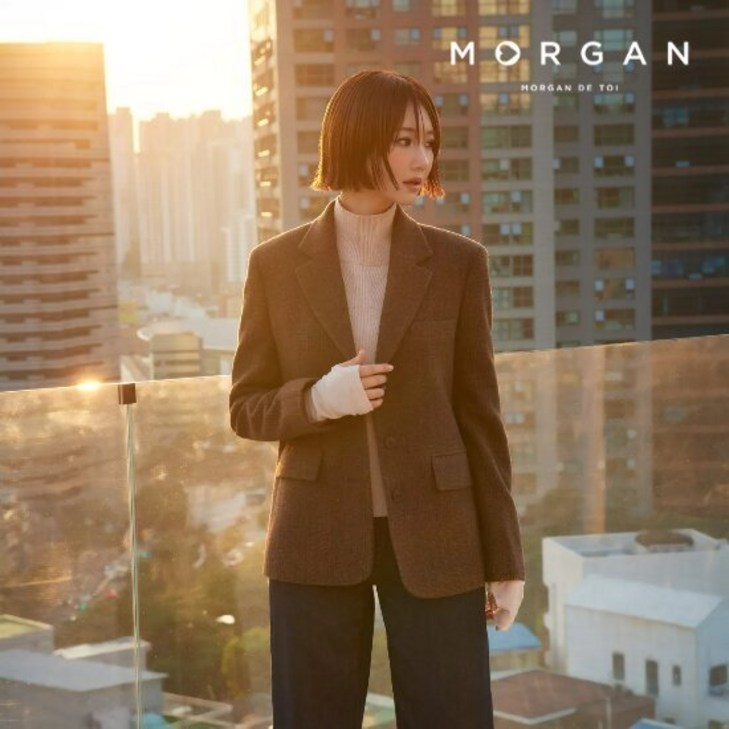 모르간 울 헤링본 재킷 런칭 가격 99900원