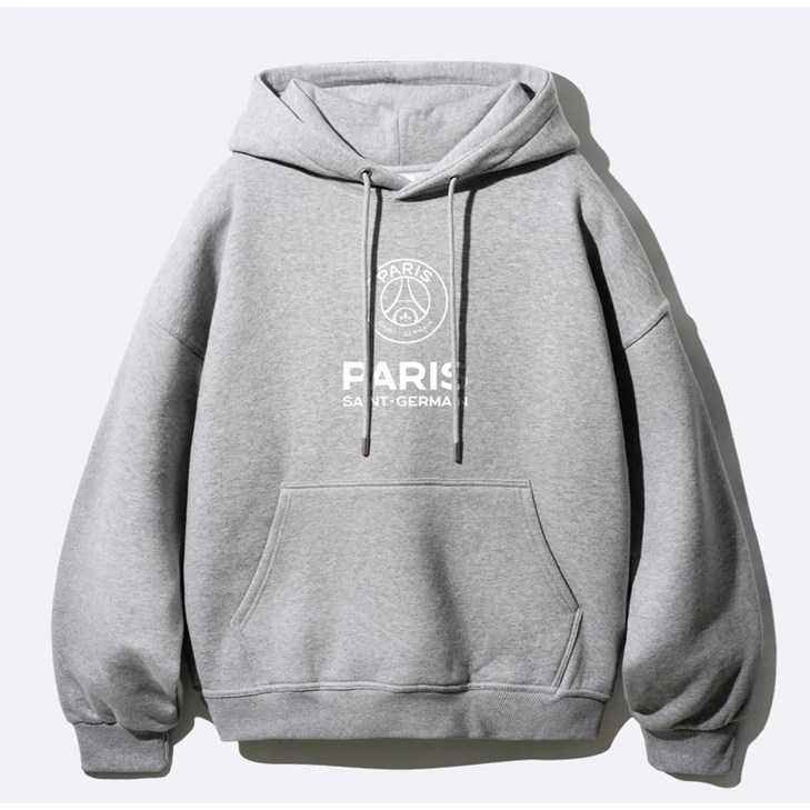 파리생제르망 남녀공용 스페셜 에디션 에센셜 시그니쳐 후드 그레이 파리생제르망 남녀공용 스페셜 에디션 에센셜 시그니쳐 후드 그레이