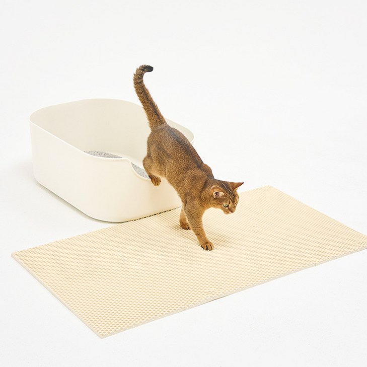 헨로포우 고양이 모래매트, 단일색상, 1세트