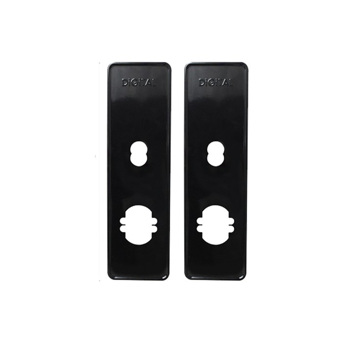 키키 디지털도어락용 표준보강판 2p 블랙
