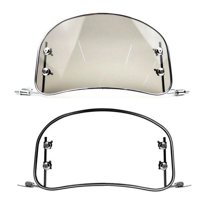 락모터스 혼다 슈퍼커브110 윈드스크린 숏스크린 윈드쉴드 바람막이 호환, 1세트