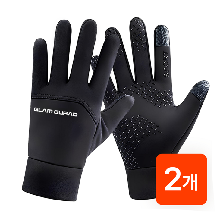 11 글램가드 겨울용 스마트폰 터치 기모 방한장갑 2개