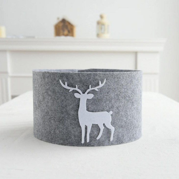 트리 스탠드 크리스마스 칼라 스커트 매트 발 커버 아래 장식