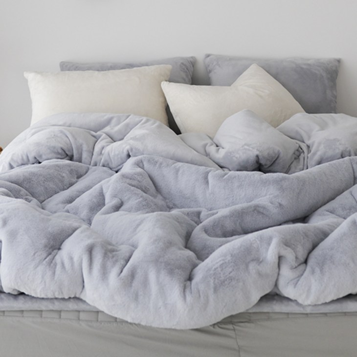 베이직톤 국내산 노스베어 극세사 이불세트 프리미엄 라셀 10mm 겨울이불