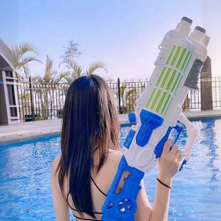 핏사운드 파워펌프 워터밤 물총 이중발사 워터건, 그레이 핏사운드 파워펌프 워터밤 물총 이중발사 워터건, 그레이