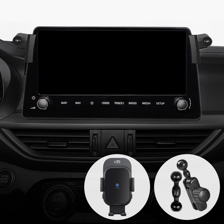 픽스 글로벌 K3 차량용 핸드폰 충전거치대 세트, 1개