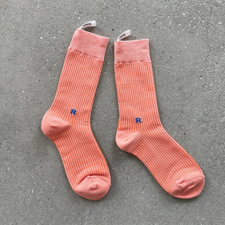 러빈동키 R 컬러 택 골지 삭스 양말  14 color 