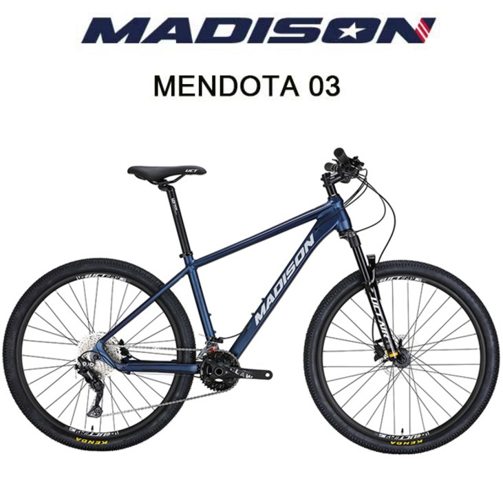 (완조립) 2023 매디슨바이크 멘도타03 데오레22단 27.5인치 알루미늄 MTB 자전거