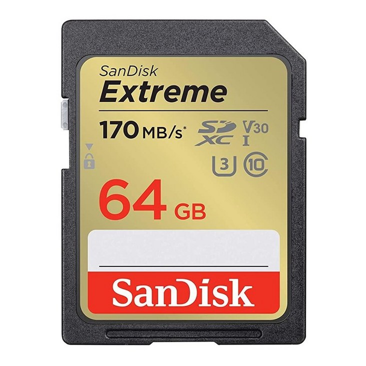 미국발송 샌디스크 SanDisk 256GB 익스트림 SDXC UHS-I 메모리 카드 - C10, U3, V30, 4K, UHD, SD 카드 - SDSDXVV-256G-GNCIN
