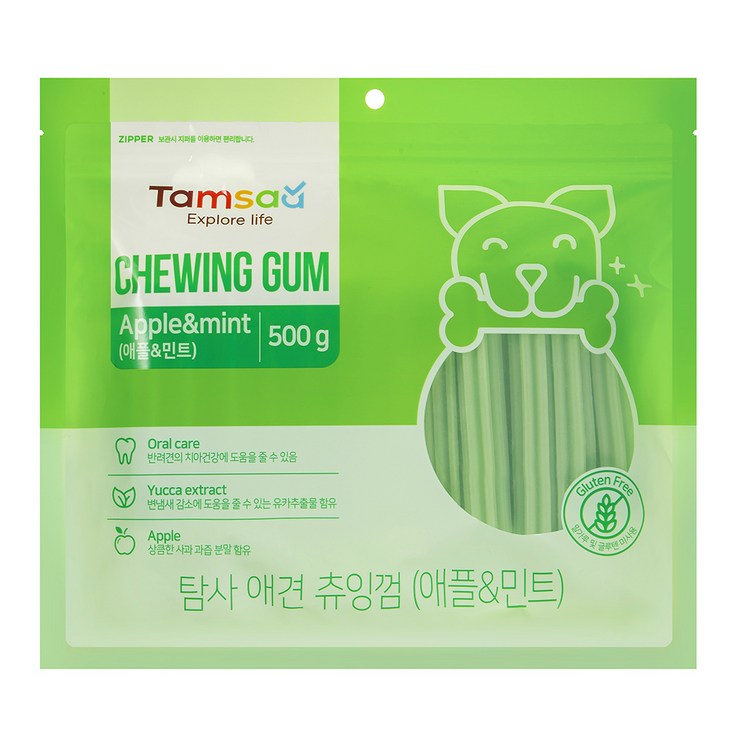 탐사 강아지 덴탈 츄잉껌 500g