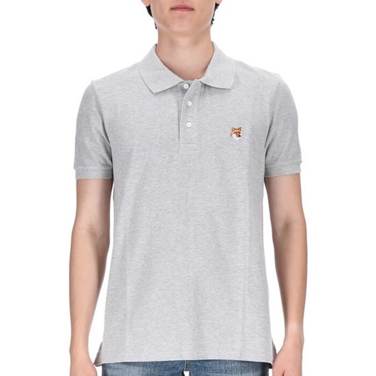 명품메종키츠네 폭스헤드 LM00208KJ7002 H120 레귤러 카라 티셔츠 반팔티셔츠 LM00208KJ7002H120