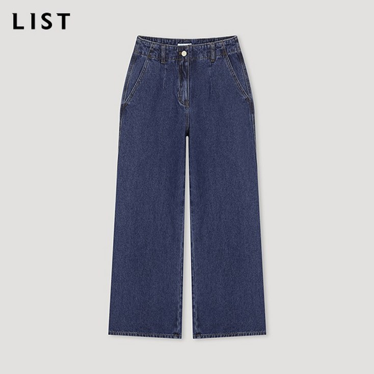 리스트LIST 캐주얼 와이드 데님 팬츠TSMSLN82060BL