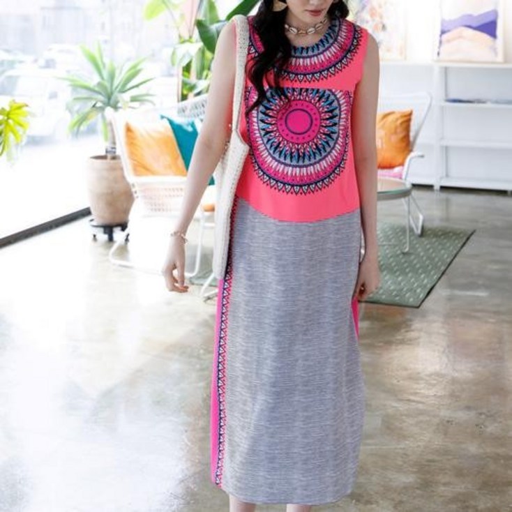 최초가 219000원 인디안 핑크 드레스 AHMPDL07