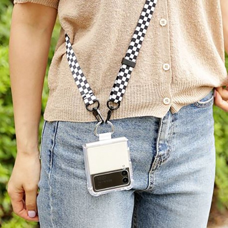 스키누 힌지 링커버 투명 360목걸이 케이스