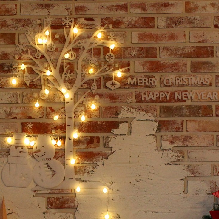 조아트 크리스마스 벽 트리 풀세트, 눈사람 웜 - 투데이밈