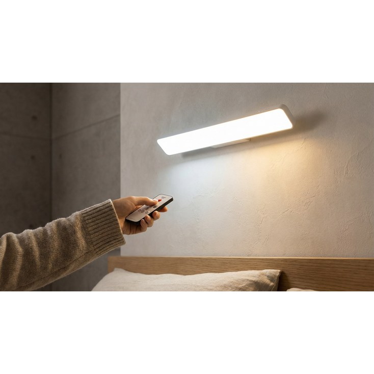 포라이트 마그네틱 무선 독서등 자석 LED 무드등 충전식 리모컨 밝기조절 벽부착 침대 조명