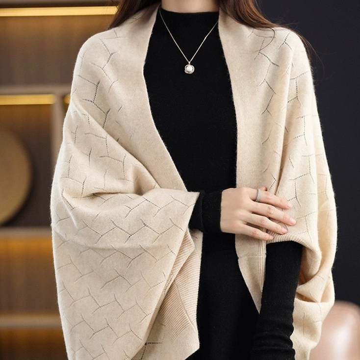 아이엠몽 여성 패턴 가오리핏 숄 가디건 아이엠몽 여성 패턴 가오리핏 숄 가디건