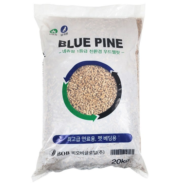 블루파인 우드펠렛 캠핑 스토브 연료, 1개, 20kg