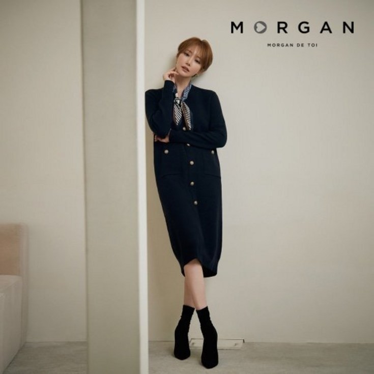 23FW 최신상 MORGAN 니트 버튼 원피스