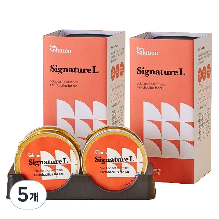 베츠솔루션 강아지 시그니처캔 L 유산균 for cat 6p, 유산균 for cat 12p, 180g, 5개