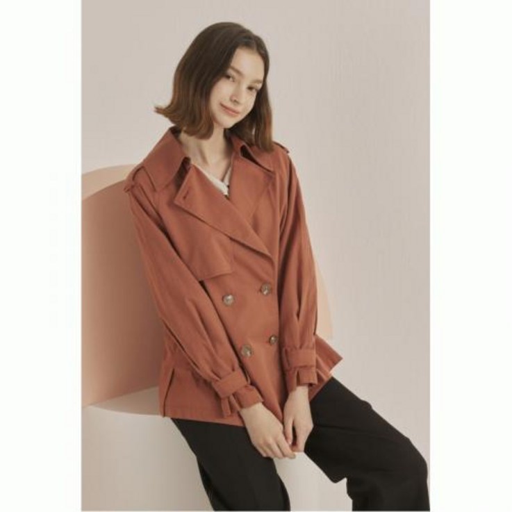 엔터식스JJ JIGOTT 더블 브레스티드 숏 트렌치 코트 GL9M0TC91GL9M0TC91GB612718478