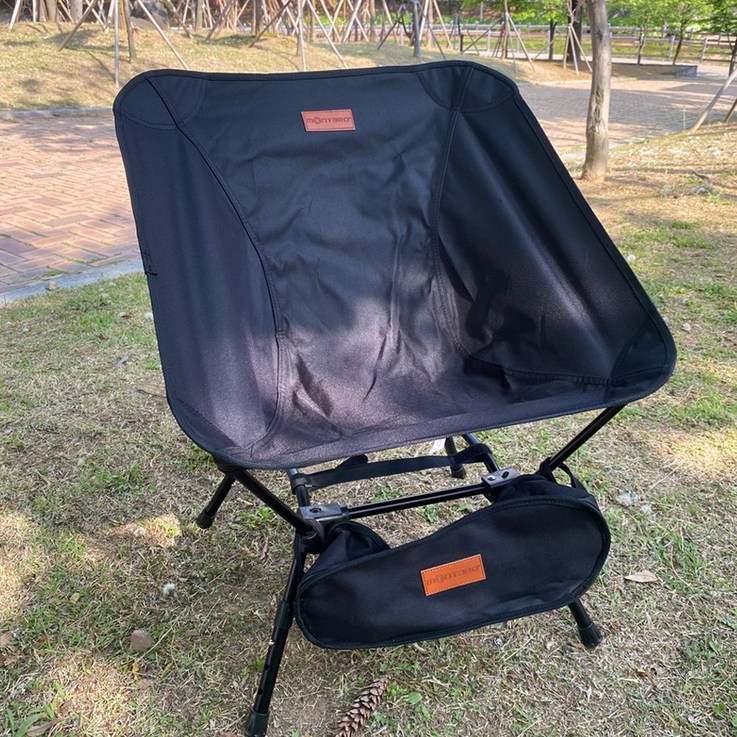 montero 캠핑 낚시 차박 백패킹 의자 체어 경량 휴대용 높이조절 입식 좌식의자, 다크블랙, 1개