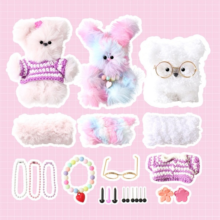 모두스마일 모루인형 만들기 풀구성 프리미엄 키트 세트, 1개, 모루인형 만들기 4번 세트