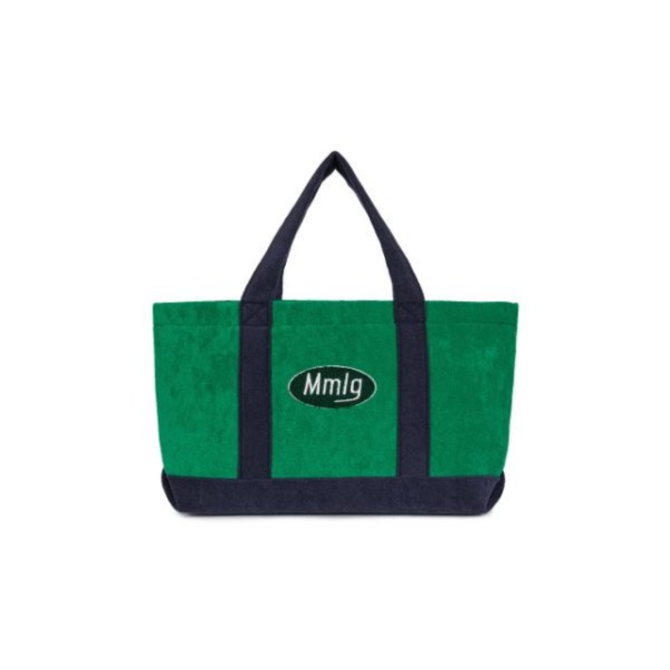 MMLG 엠엠엘지 Mmlg TERRY 토트백 GREEN  네이비 매장정품 186588