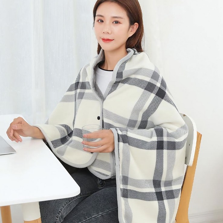 똑딱이 망토 담요 CN 무릎 극세사 입는담요 블랭킷 똑딱이 망토 담요 CN 무릎 극세사 입는담요 블랭킷