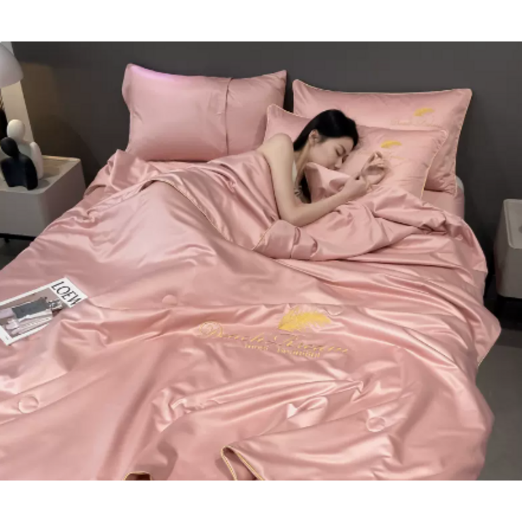 YOUPAN 부드러운 실크 사계절 전용 이불