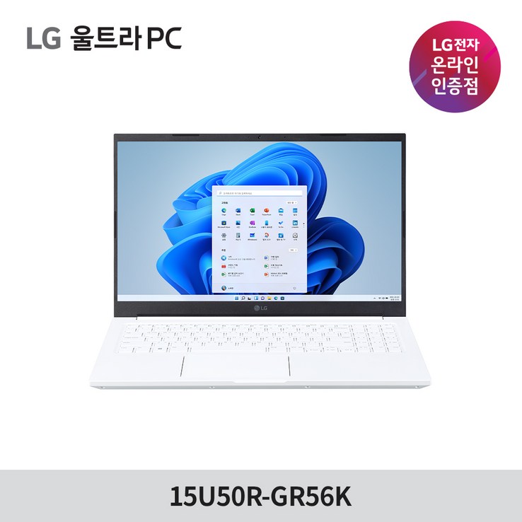 LG전자 울트라PC 15U50RGR56K 인텔i5 사무용 노트북, 15U50RGR56K, WIN11 Home, 8GB, 512GB, 코어i5, 화이트
