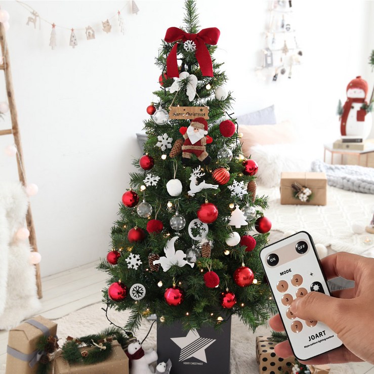 조아트 크리스마스 트리 전구 장식 풀세트 + 리모컨