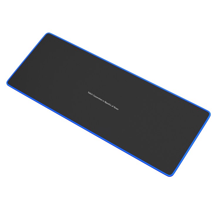 요이치 게이밍 마우스 장패드 800 x 300 x 3 mm, 1개, 블랙 + 블루