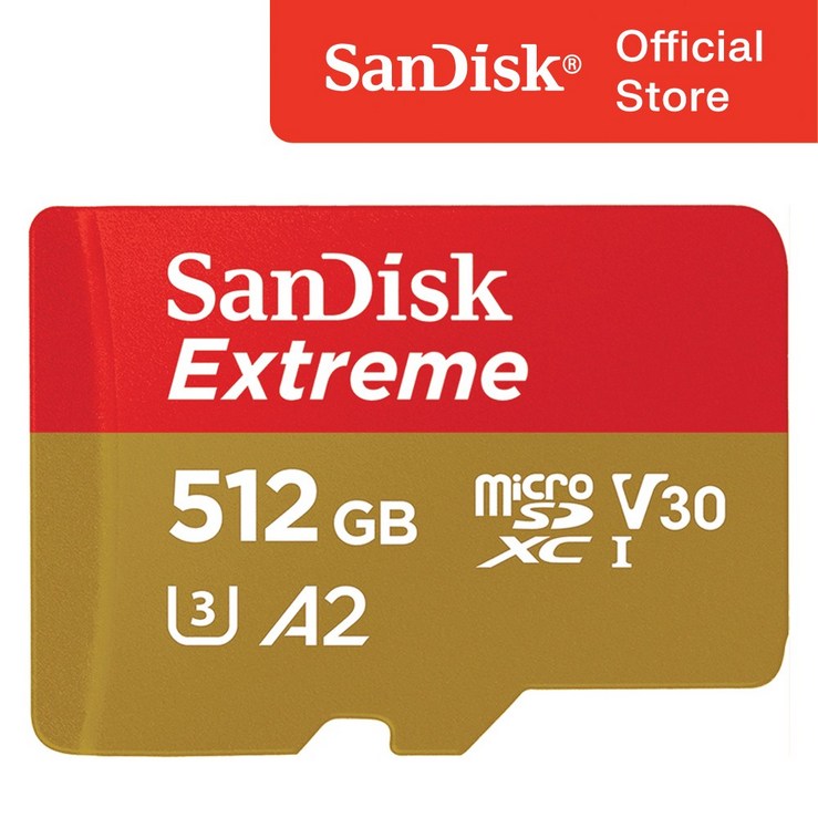 샌디스크 익스트림 마이크로 SD 카드, 512GB