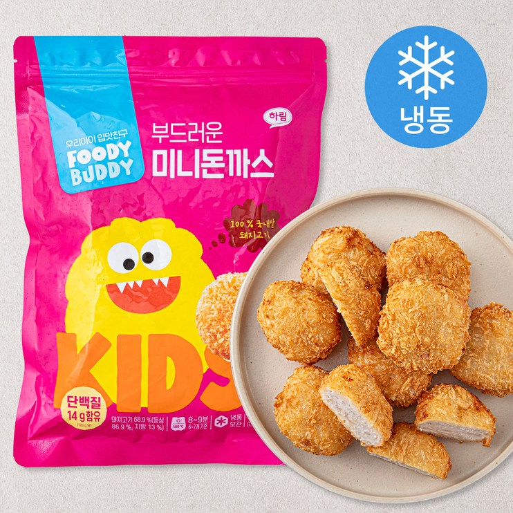 푸디버디 부드러운 미니돈까스 냉동, 480g, 1개 푸디버디 부드러운 미니돈까스 냉동, 480g, 1개