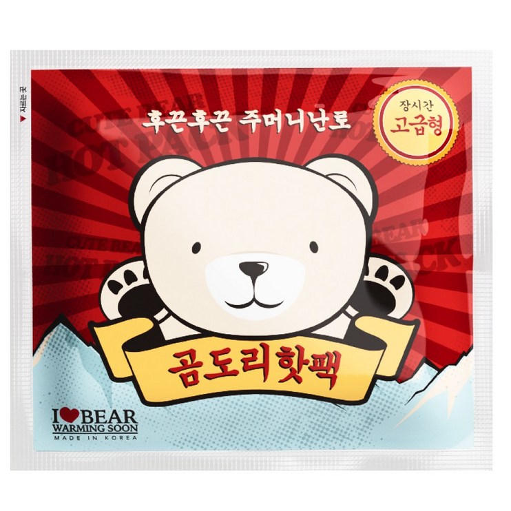 곰도리 국내생산 포켓용 핫팩 고급형, 30개 곰도리 국내생산 포켓용 핫팩 고급형, 30개