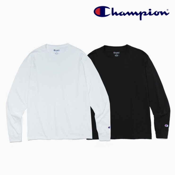 챔피온 CC8C 무지 긴팔티 챔피온 CC8C 무지 긴팔티