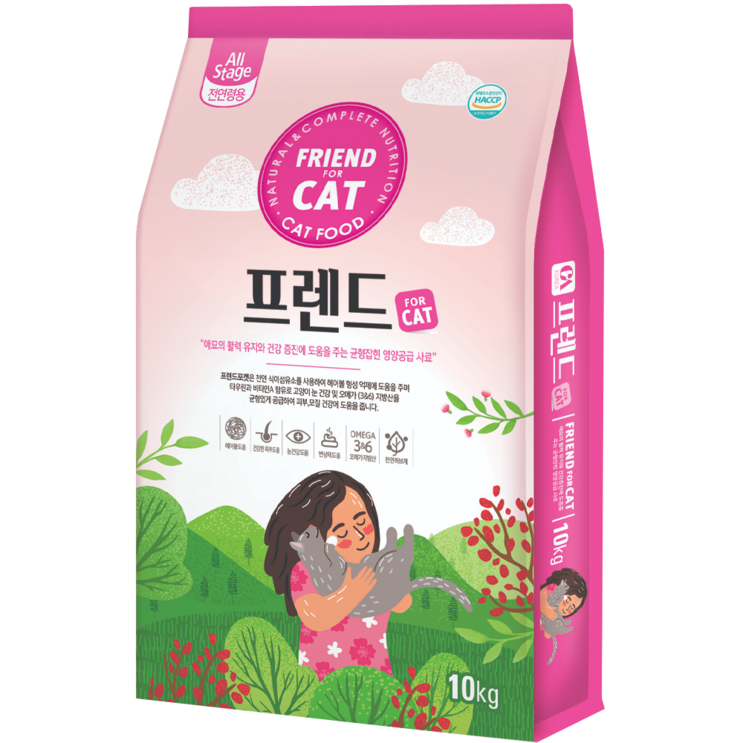 프렌드포캣 전연령용 고양이 사료, 곡물, 10kg