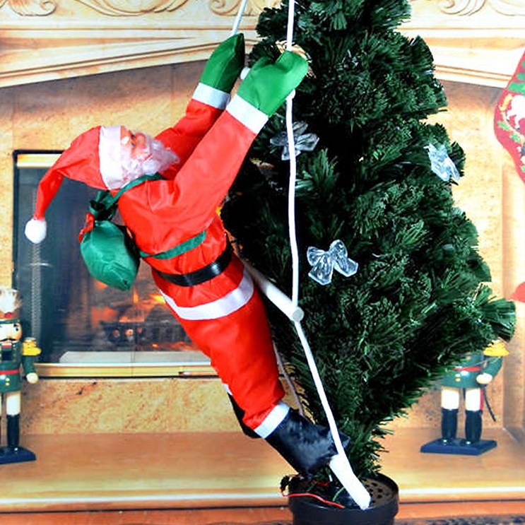 국내발송 초대형 벽타는 사다리 산타 90cm 크리스마스 트리 장식 5