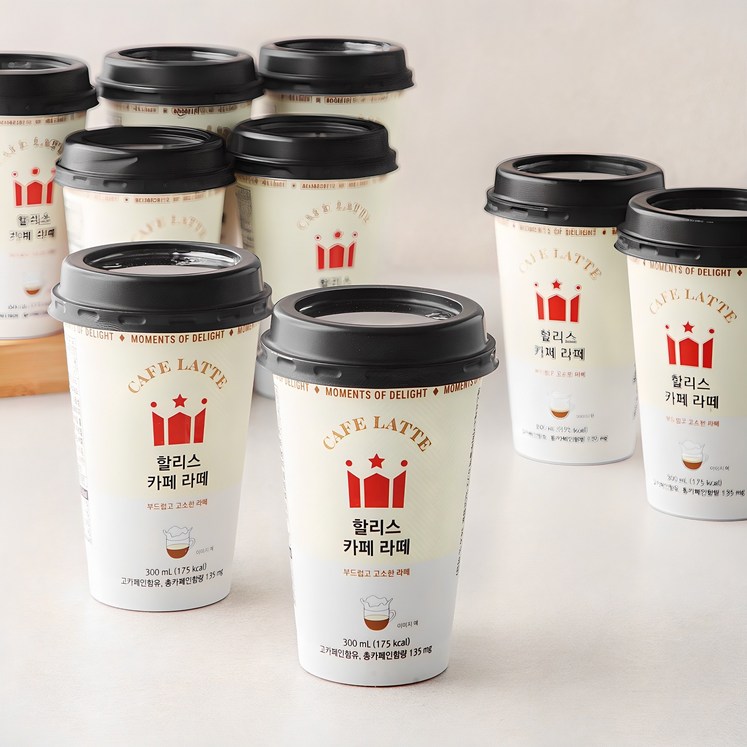 할리스 카페라떼 컵커피, 300ml, 10개 할리스 카페라떼 컵커피, 300ml, 10개