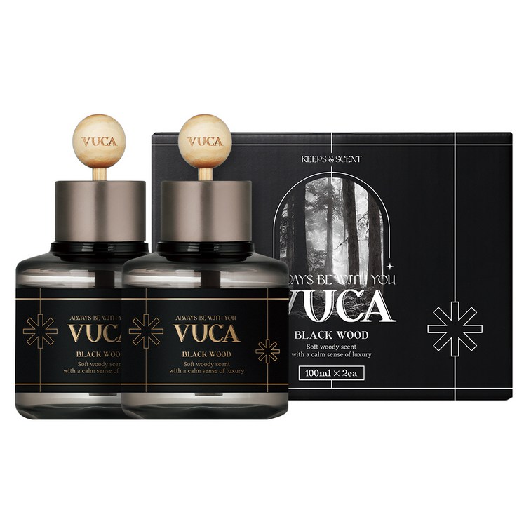 뷰카 센트 클래식 차량용 디퓨저 100ml, 블랙우드, 2개