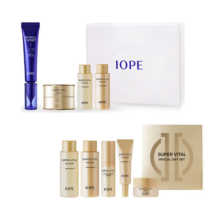 아이오페 레티놀 엑스퍼트 0.1 링클 코렉터 30ml 기획 슈퍼바이탈 견본 5종 세트, 1세트