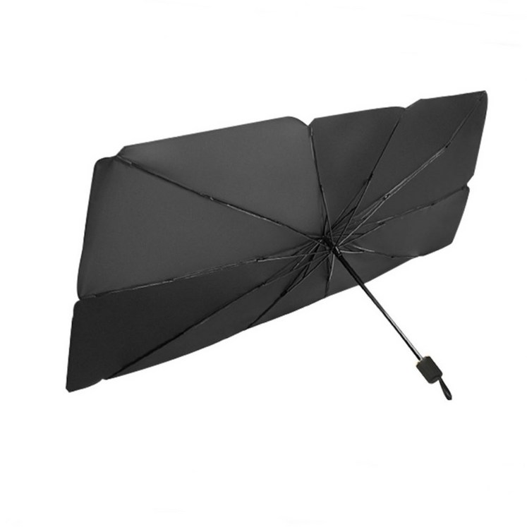 니녹스 차량용 앞유리 우산형 햇빛가리개, 블랙, 1개