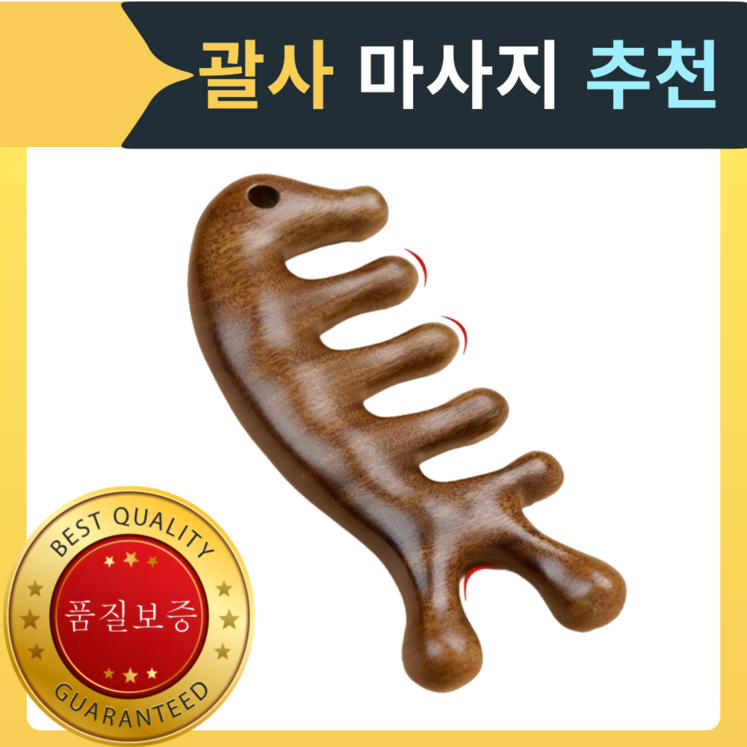 호야팡 원목 괄사 경락 자극으로 목, 어깨두피 마사지 툴, 1개, free