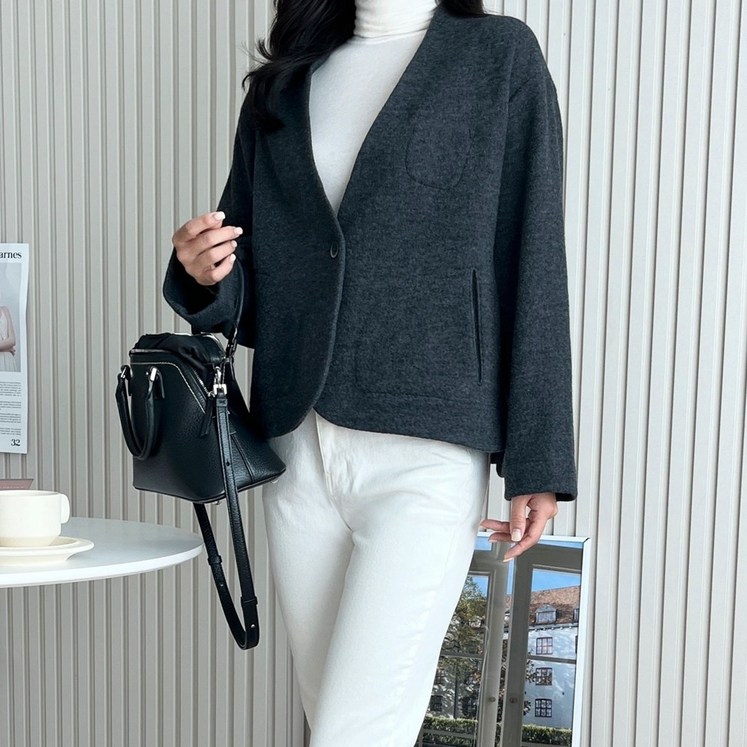 울 100 가디건 자켓 4 colors