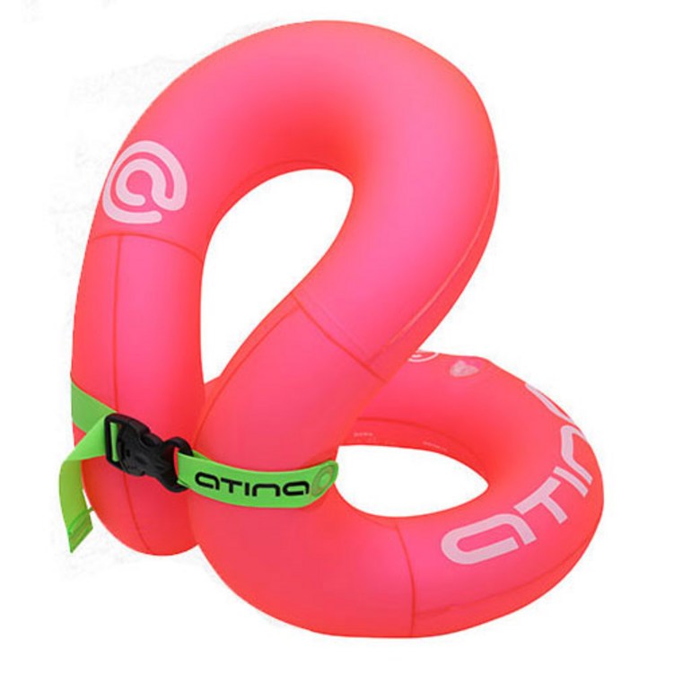 아티나 넥베스트 유아동 조끼형 수영보조용품 25kg, 핑크 - 투데이밈