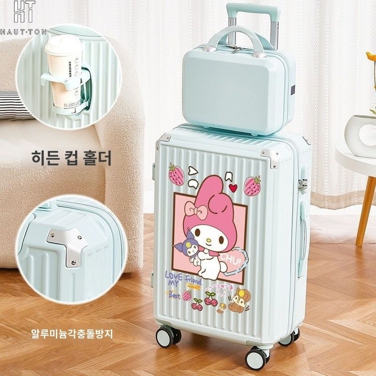 마이멜로디 캐리어  캐릭터 기내용 20인치 24인치 레디백