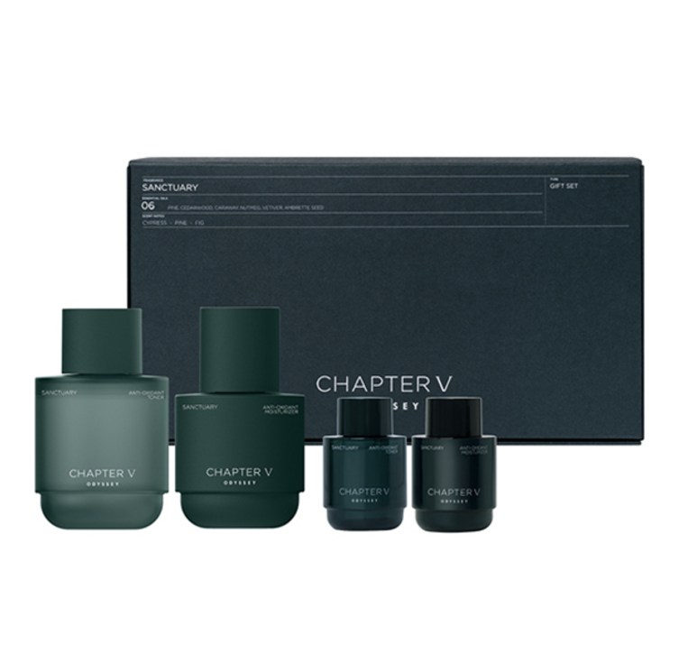 오딧세이 챕터파이브 생츄어리 토너 140ml 30ml 모이스처라이저 110ml 30ml 세트