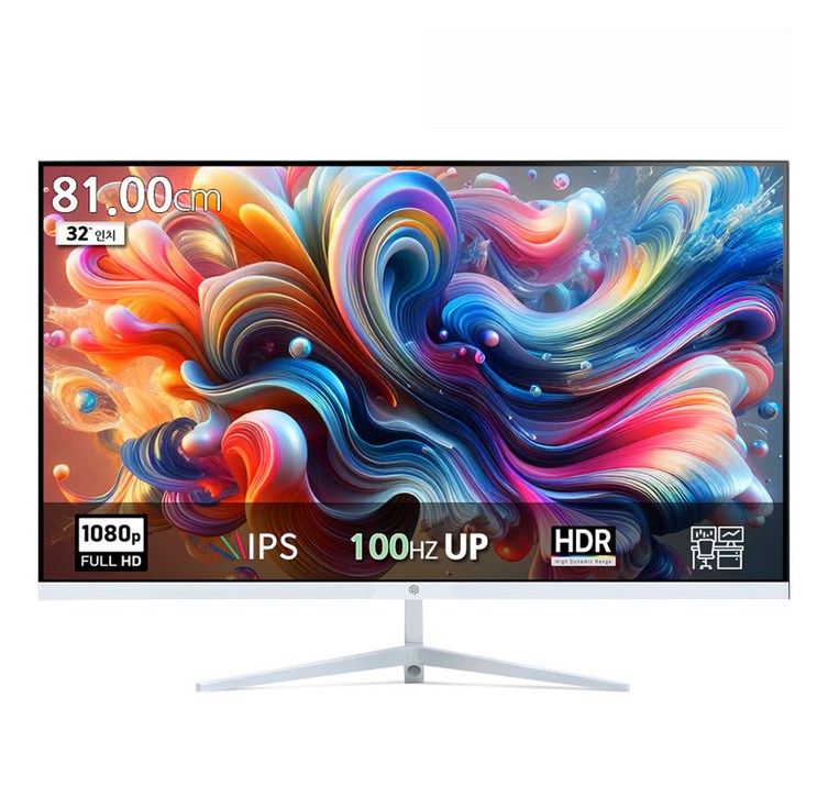 픽셀아트 FHD IPS 100Hz 모니터 화이트, 81cm, PA3230W일반