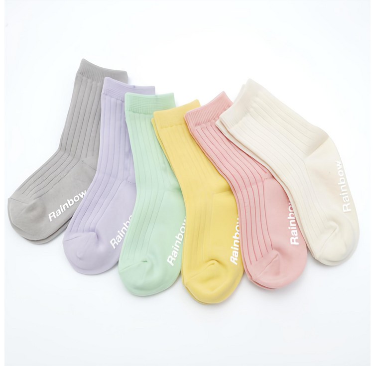 지앤 아동용 g아르시 골지 양말 6족 세트